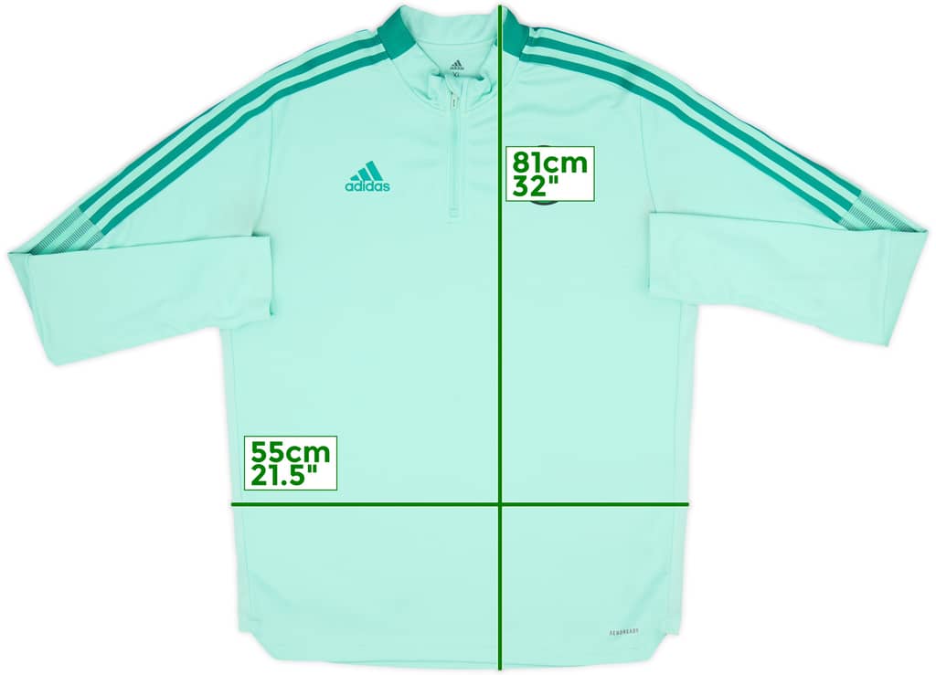 2021-22 Celtic adidas 1/4 Zip Drill Top - 8/10 - (XL)
