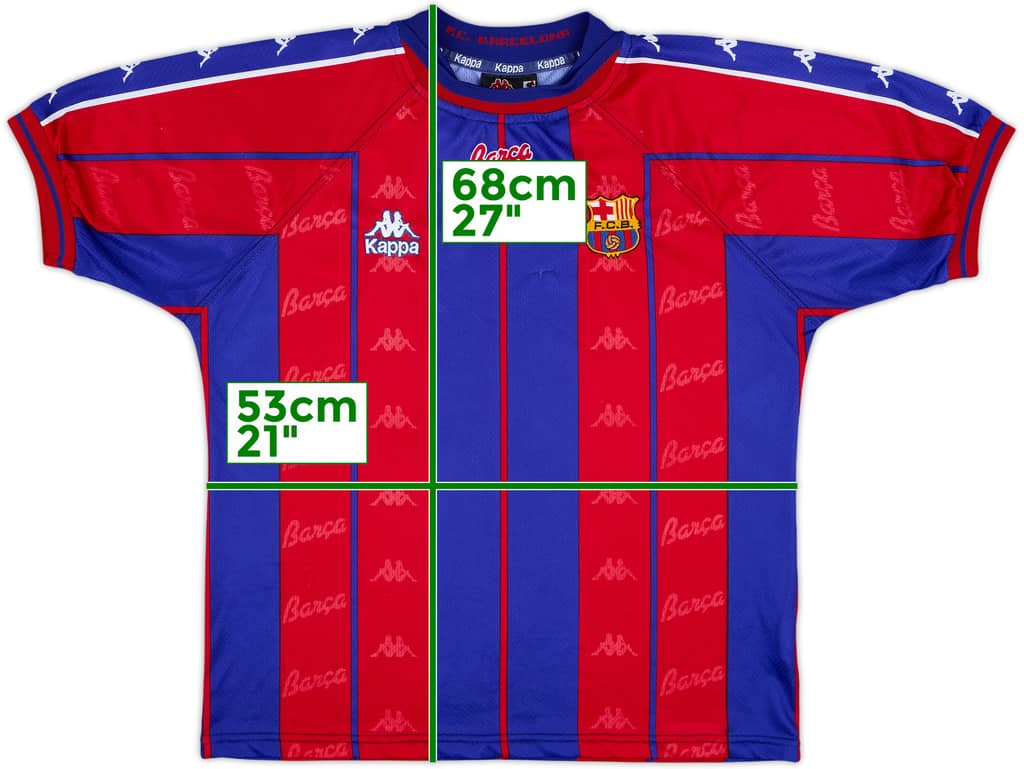 1997-98 Barcelona Home Shirt - 9/10 - (S)