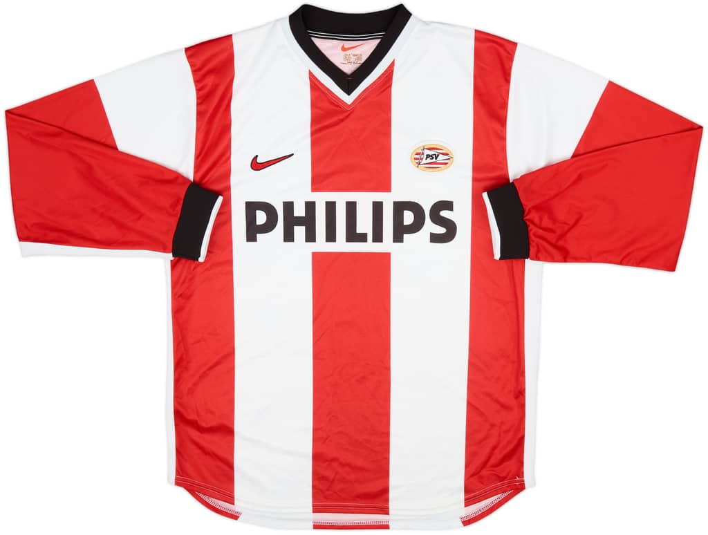 1998-00 PSV Home L/S Shirt - 9/10 - (M)