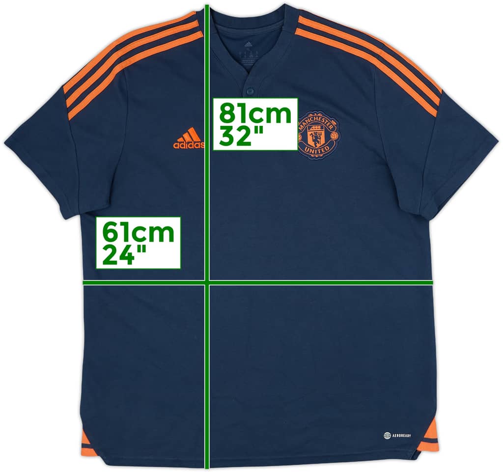 2022-23 Manchester United adidas Polo Shirt - 9/10 - (XL)