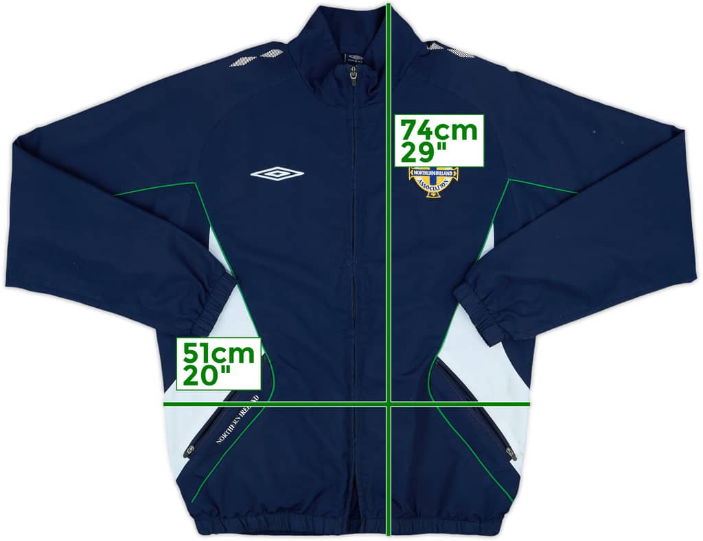 2007-09 Northern Ireland Umbro Track Jacket - 8/10 - (M)