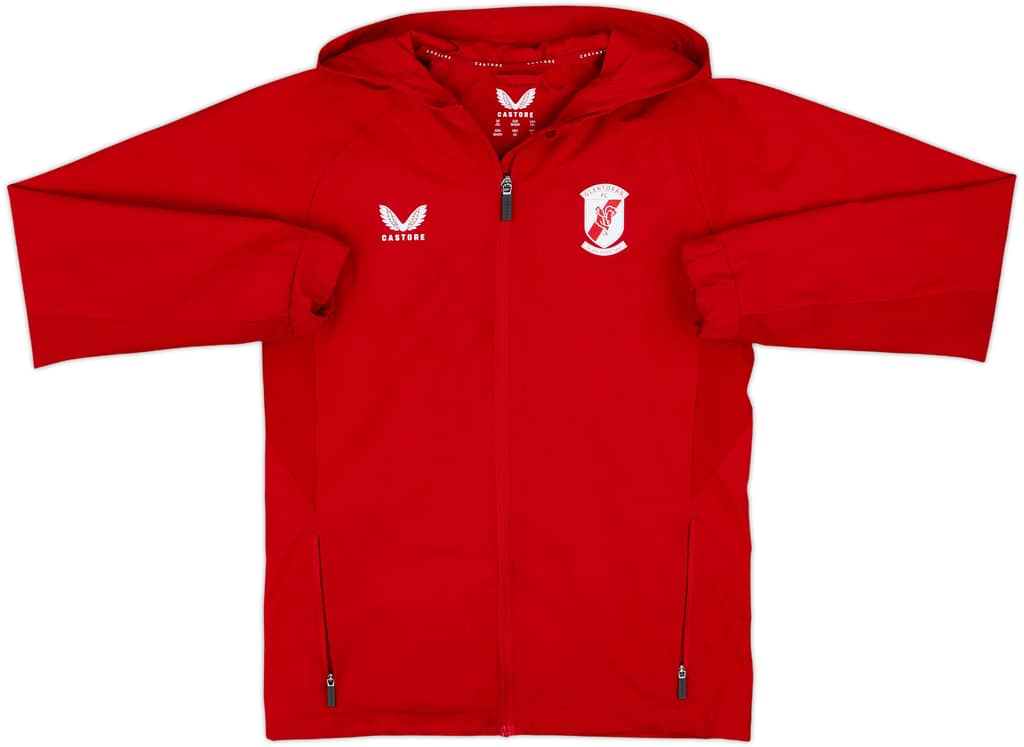 2023-24 Glentoran Castore Hooded Track Jacket - 7/10 - (XL.Boys)