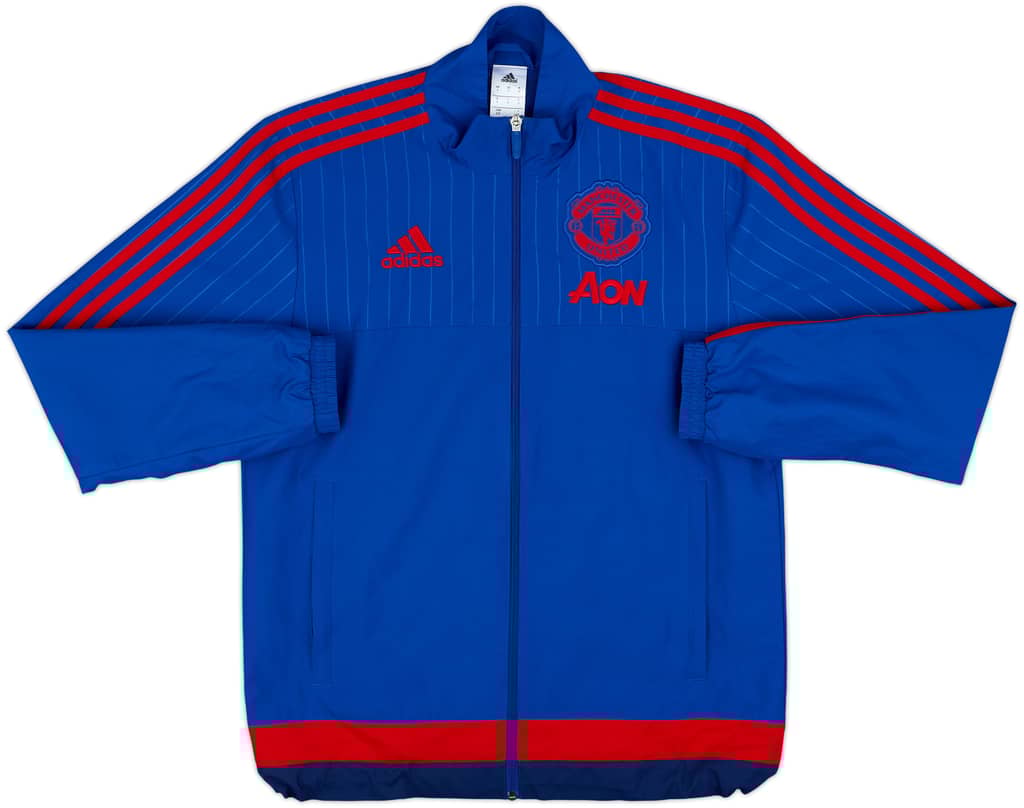 2015-16 Manchester United adidas Track Jacket - 9/10 - (S)
