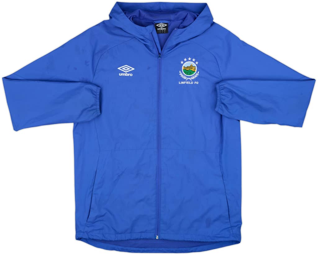 2016-17 Linfield Umbro Hooded Track Jacket - 7/10 - (M)