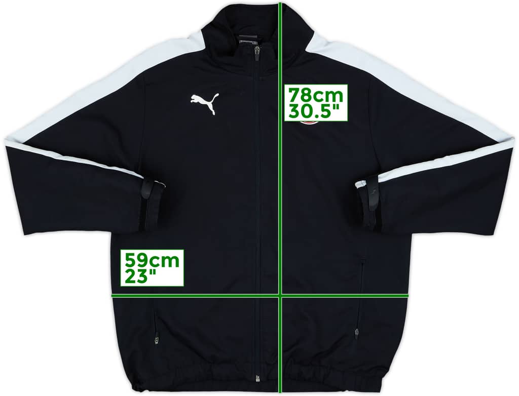 2015-16 Cliftonville Puma Track Jacket - 8/10 - (M)