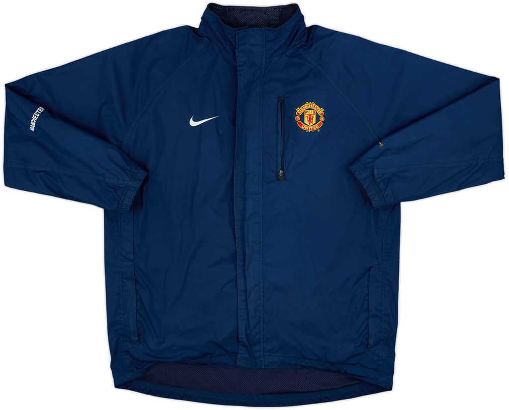 2005-06 Manchester United Nike Hooded Rain Jacket - 8/10 - (M)