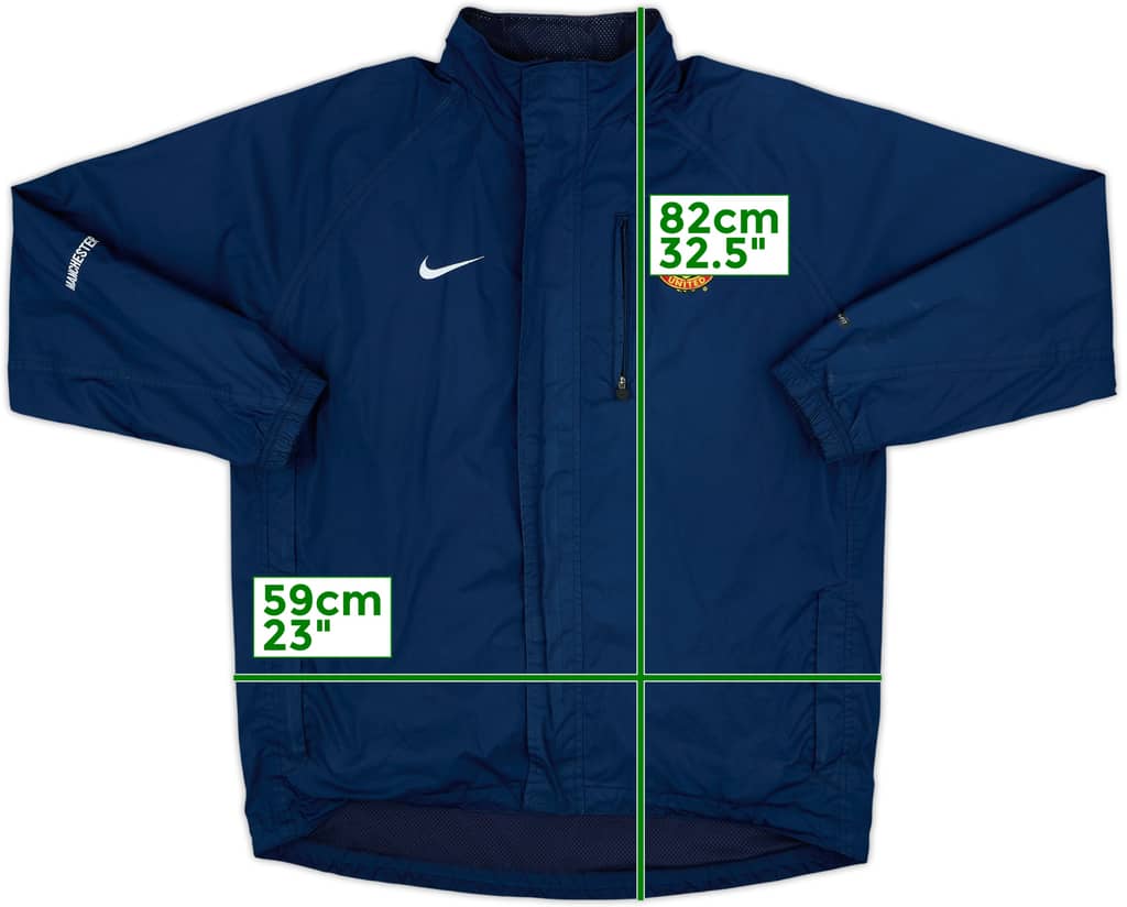 2005-06 Manchester United Nike Hooded Rain Jacket - 8/10 - (M)