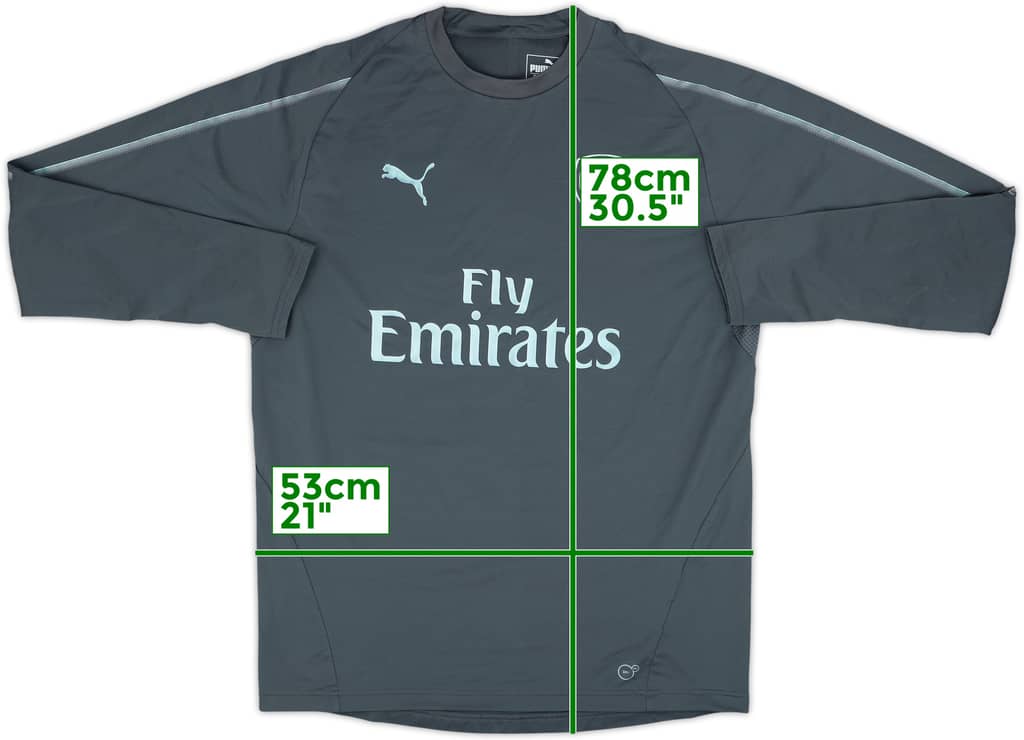 2018-19 Arsenal Puma Sweat Top - 9/10 - (L)
