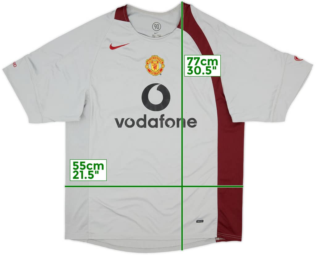 2004-05 Manchester United Nike Training Shirt - 7/10 - (L)