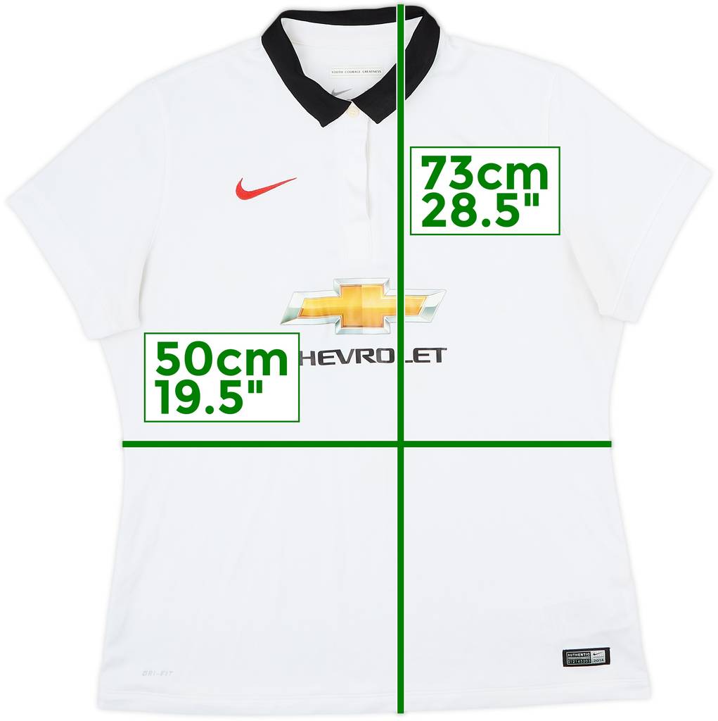 2014-15 Manchester United Away Shirt - 7/10 - (Women's XL)