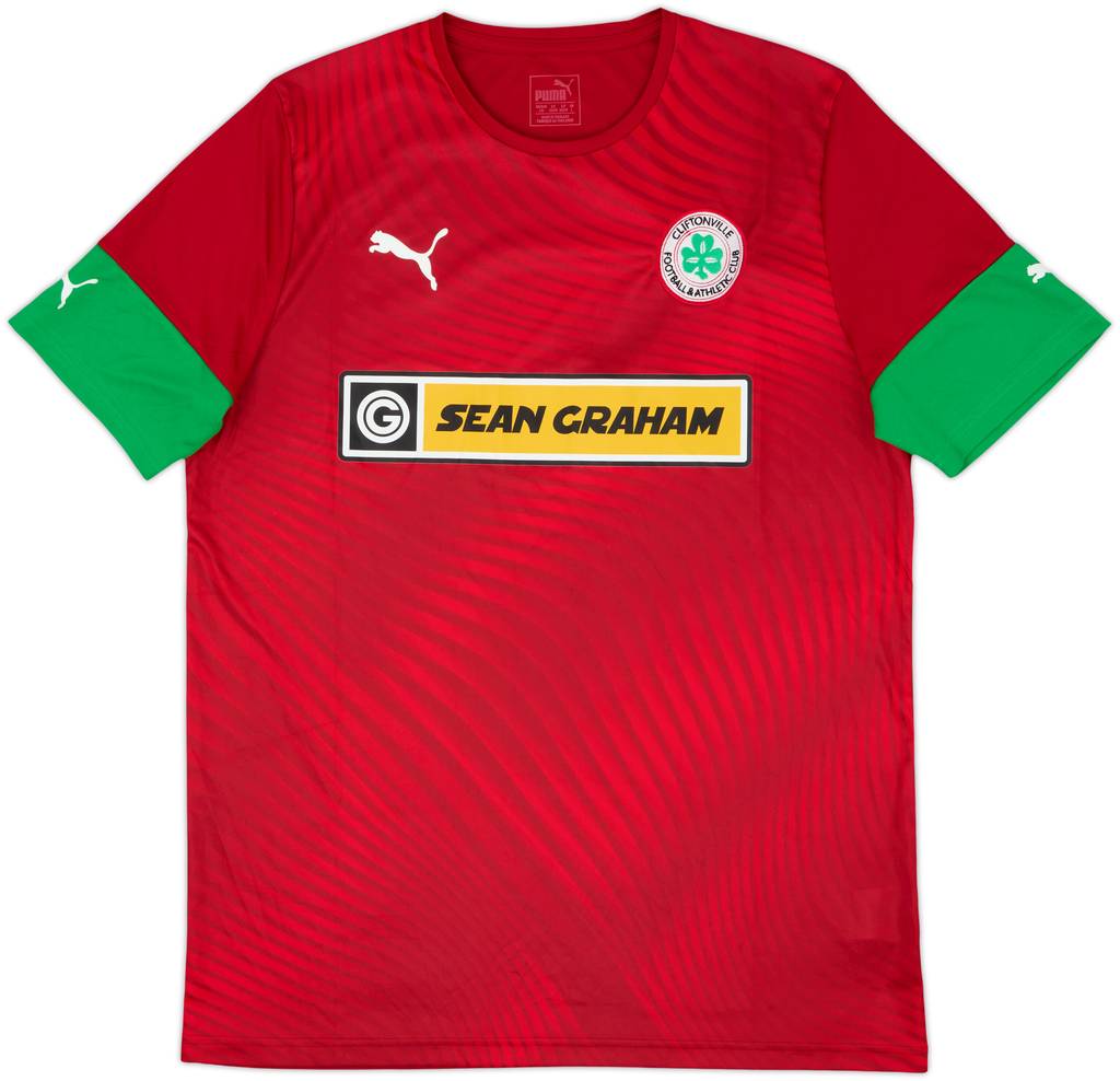 2019-21 Cliftonville Home Shirt - 10/10 - (L)