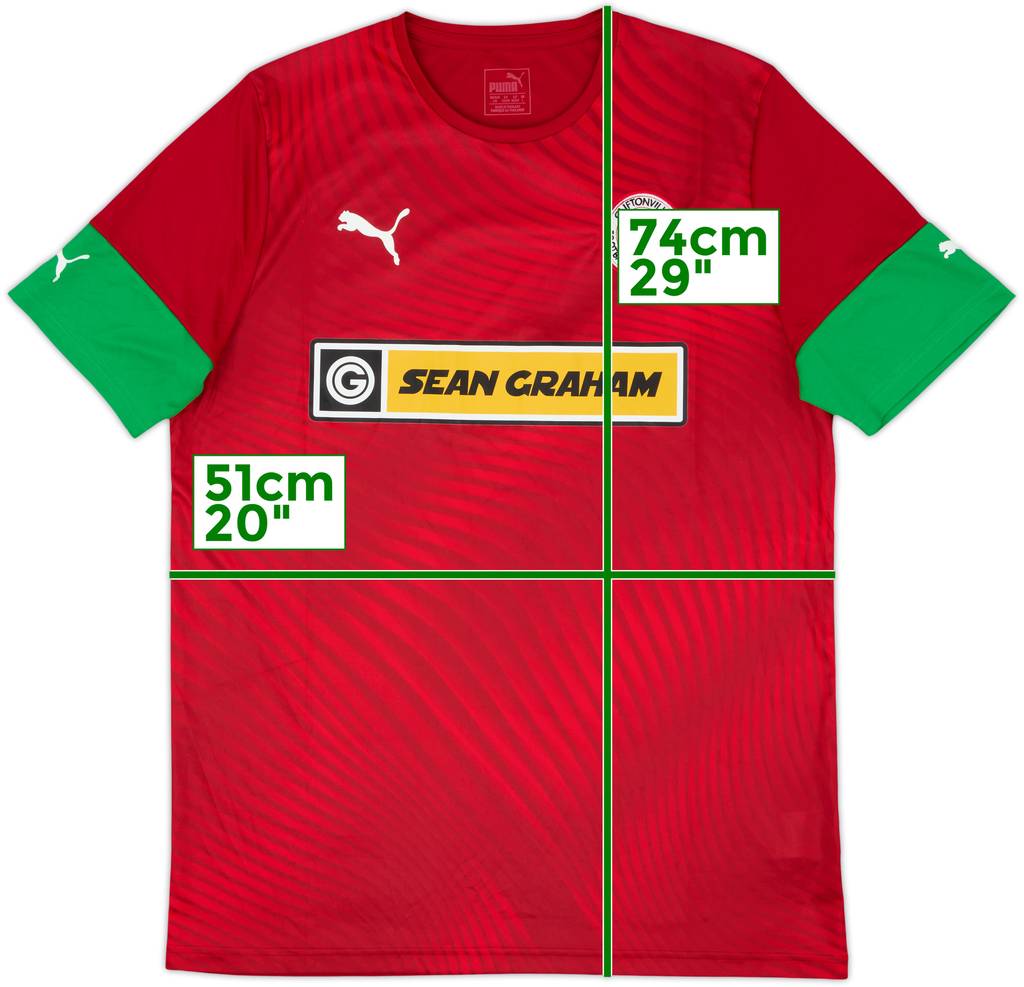 2019-21 Cliftonville Home Shirt - 10/10 - (L)