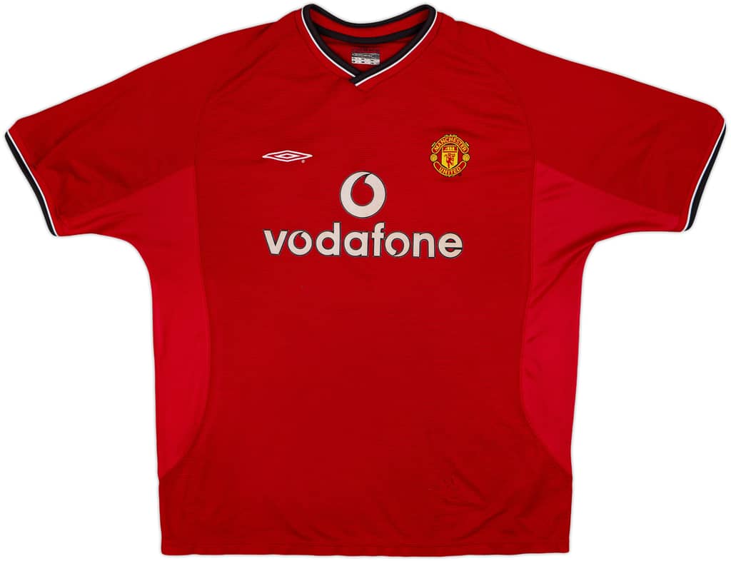 2000-02 Manchester United Home Shirt - 5/10 - (XL)