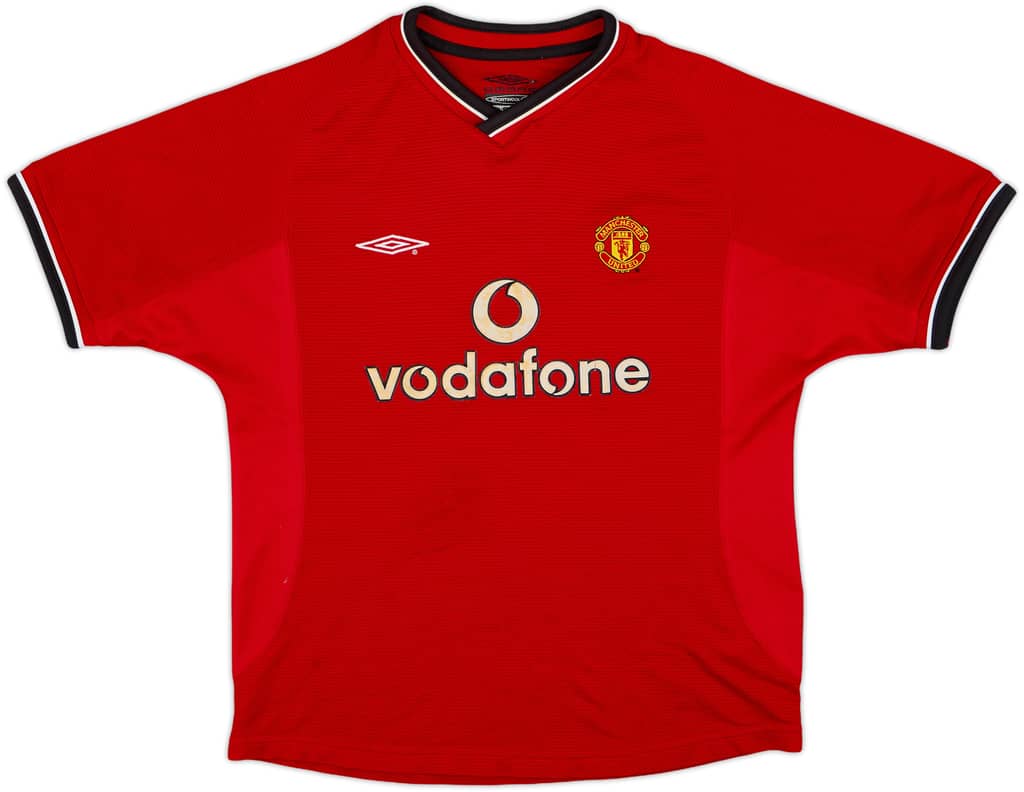 2000-02 Manchester United Home Shirt - 7/10 - (M.Boys)