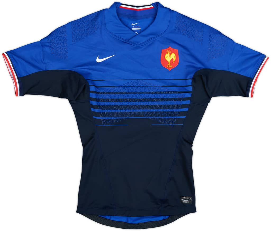 2011-12 France Rugby Player Issue Home Shirt - 8/10 - (M)