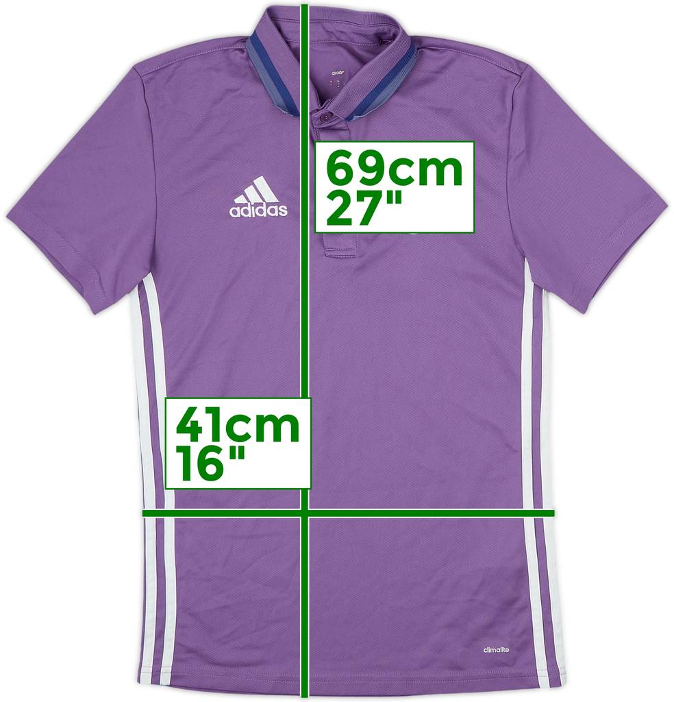 2016-17 Real Madrid adidas Polo Shirt - 8/10 - (L.Boys)