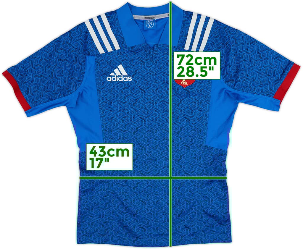 2017 France Rugby Home Shirt - 9/10 - (M)
