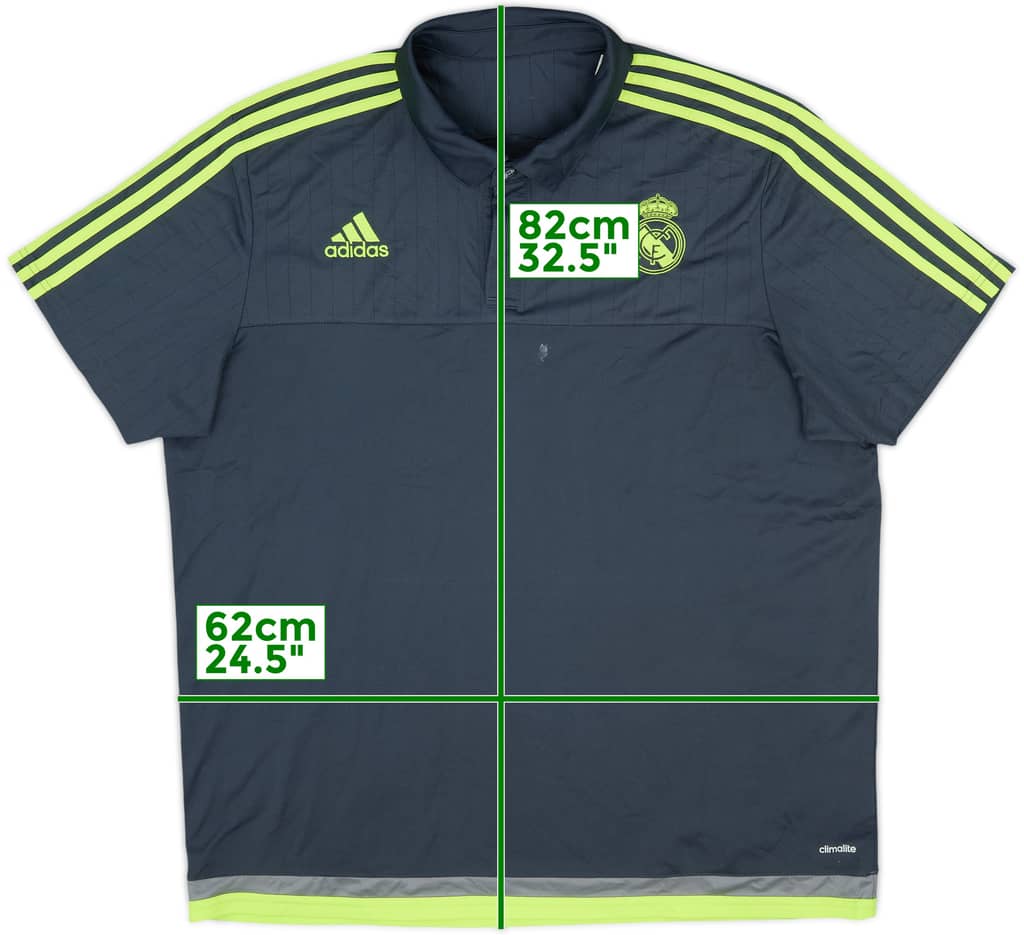 2015-16 Real Madrid adidas Polo Shirt - 7/10 - (XXL)