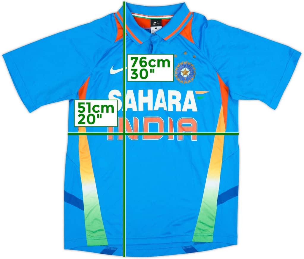 2011-12 India Cricket Home Shirt - 7/10 - (L)