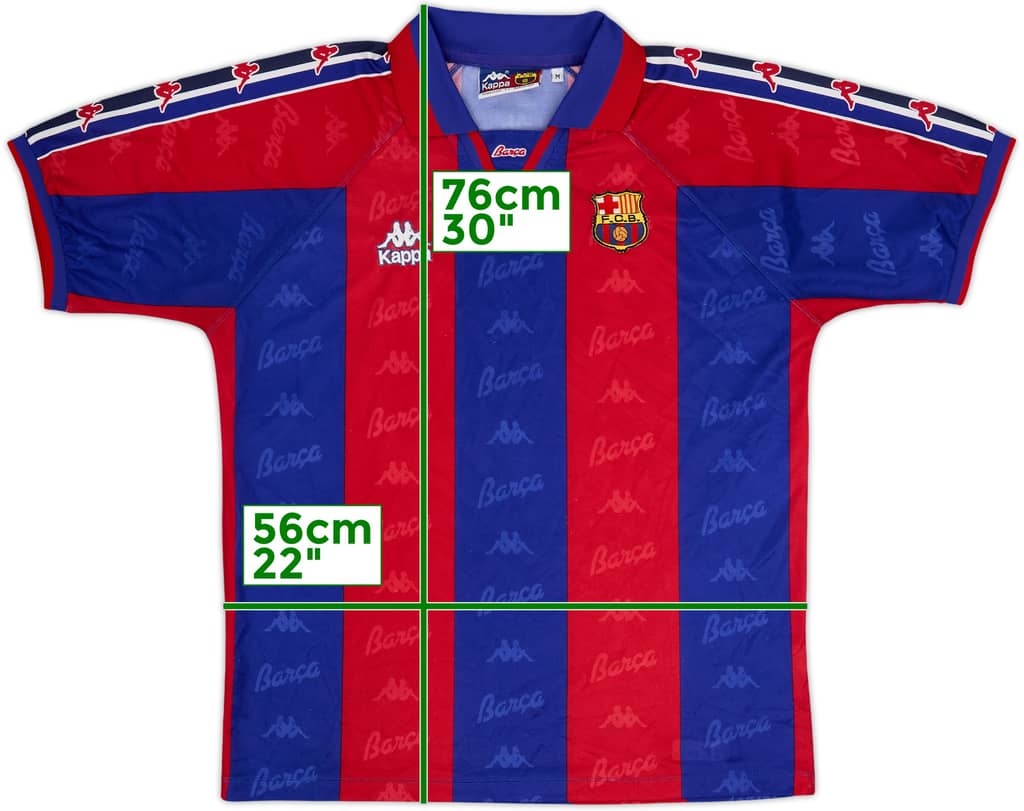 1995-97 Barcelona Home Shirt - 8/10 - (M)