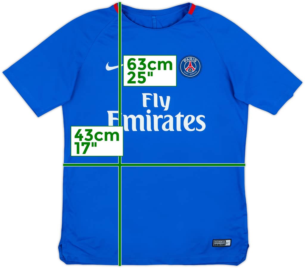 2017-18 Paris Saint-Germain Nike Training Shirt - 8/10 - (XL.Boys)