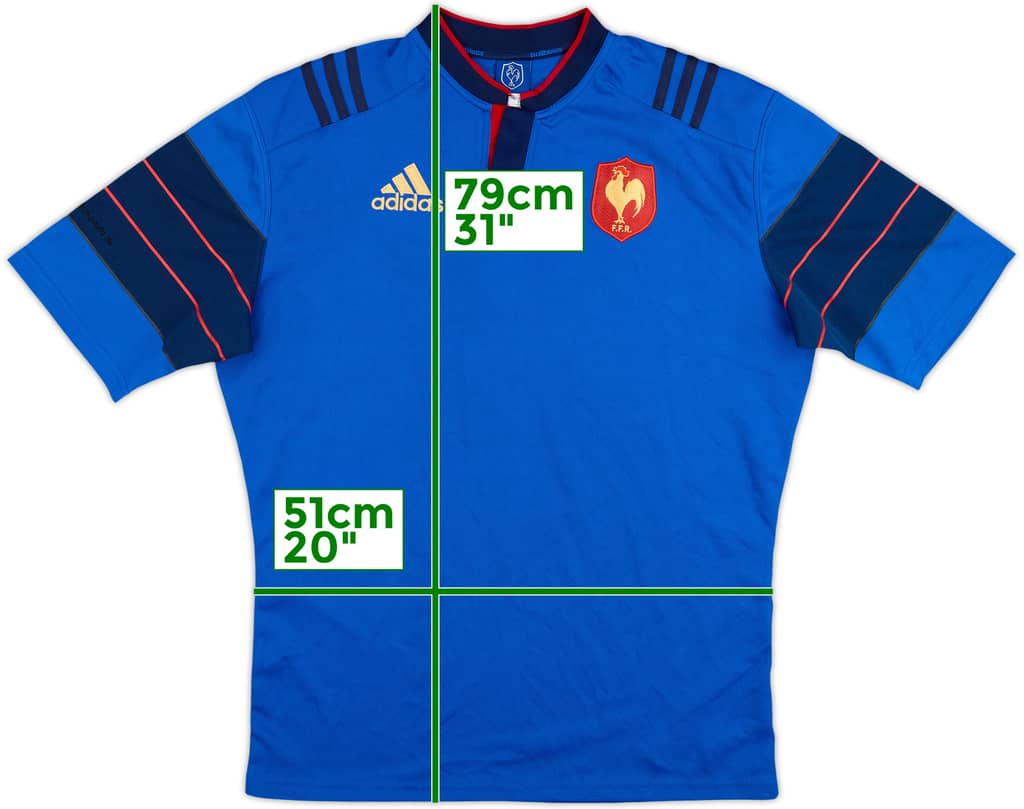 2015 France Rugby Home Shirt - 10/10 - (XXL)