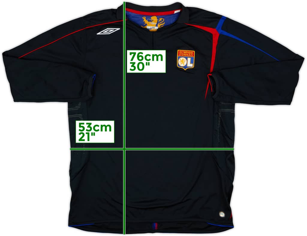 2005-06 Lyon European L/S Shirt - 9/10 - (XL)
