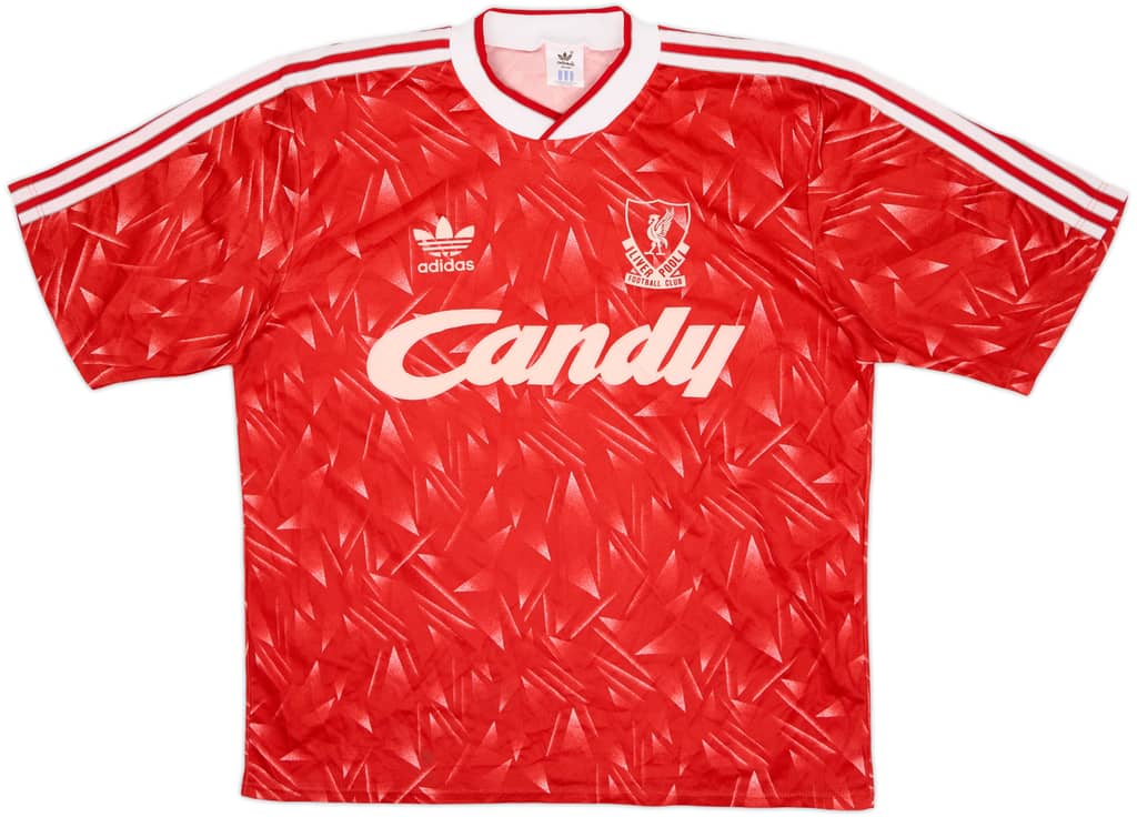 1989-91 Liverpool Home Shirt - 6/10 - (L)
