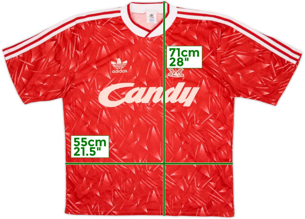 1989-91 Liverpool Home Shirt - 6/10 - (L)