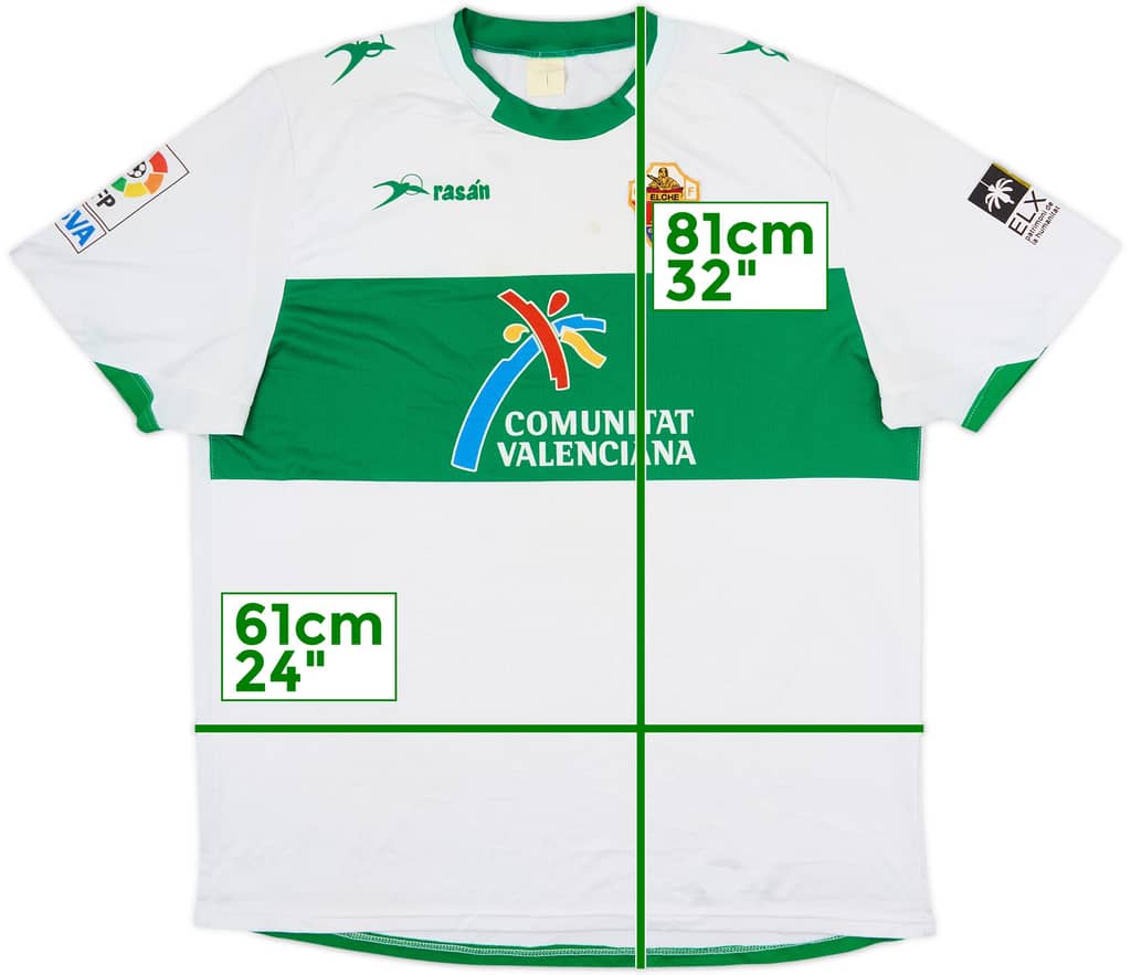 2010-11 Elche Home Shirt - 7/10 - (XL)