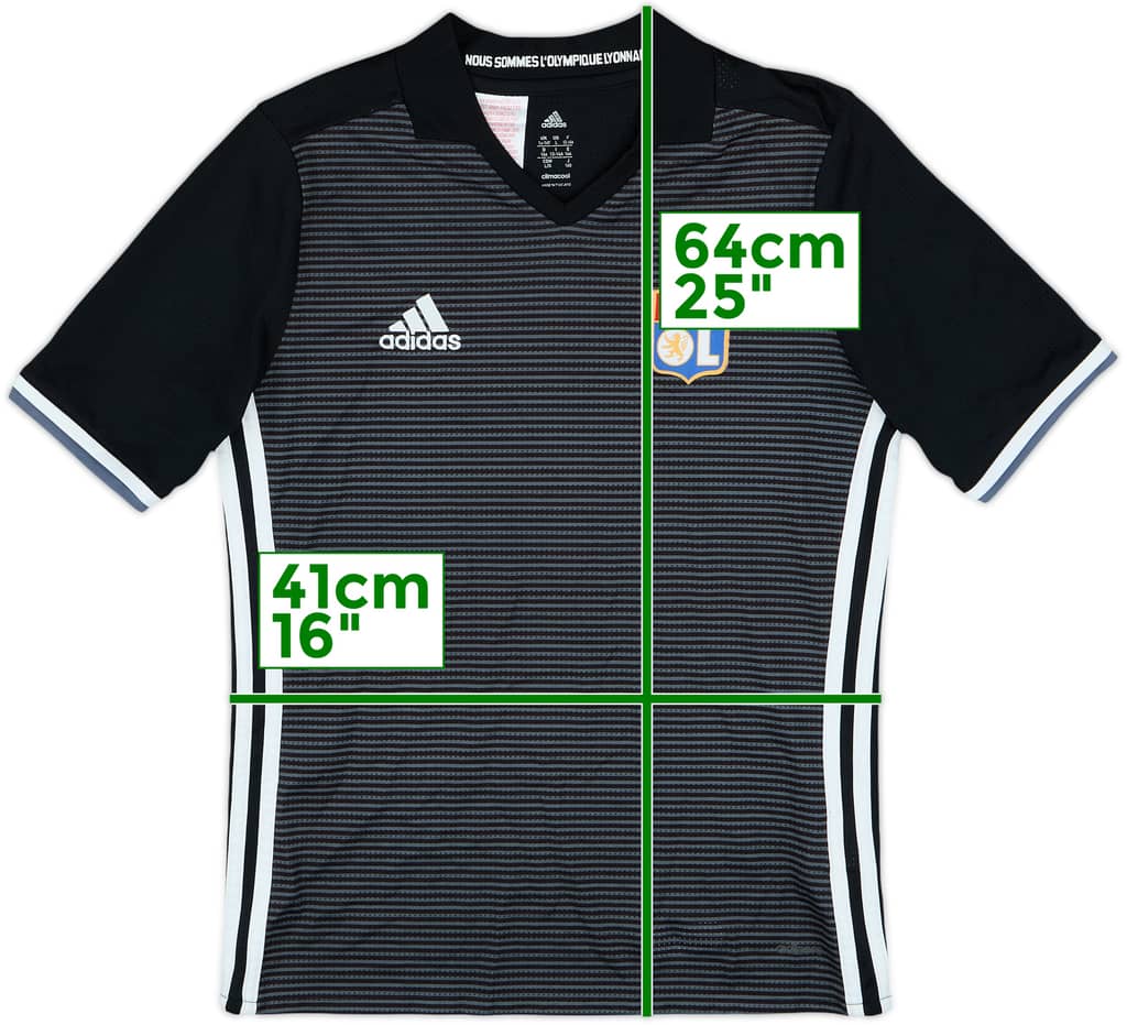 2017-18 Lyon adidas Training Shirt - 8/10 - (L.Boys)