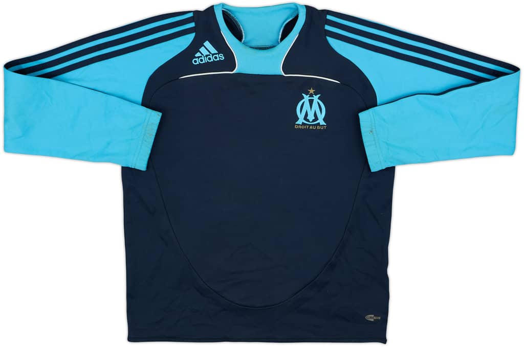 2008-09 Olympique Marseille adidas Sweat Top - 5/10 - (L.Boys)