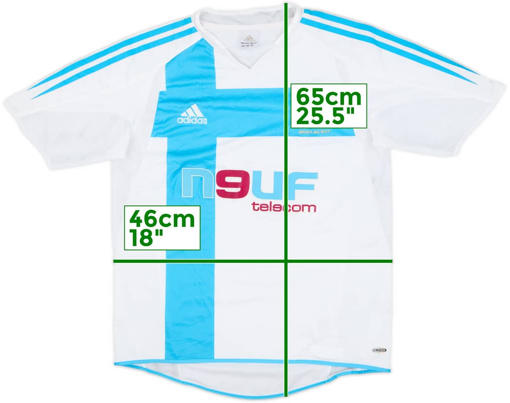 2004-05 Olympique Marseille Home Shirt - 8/10 - (L.Boys)