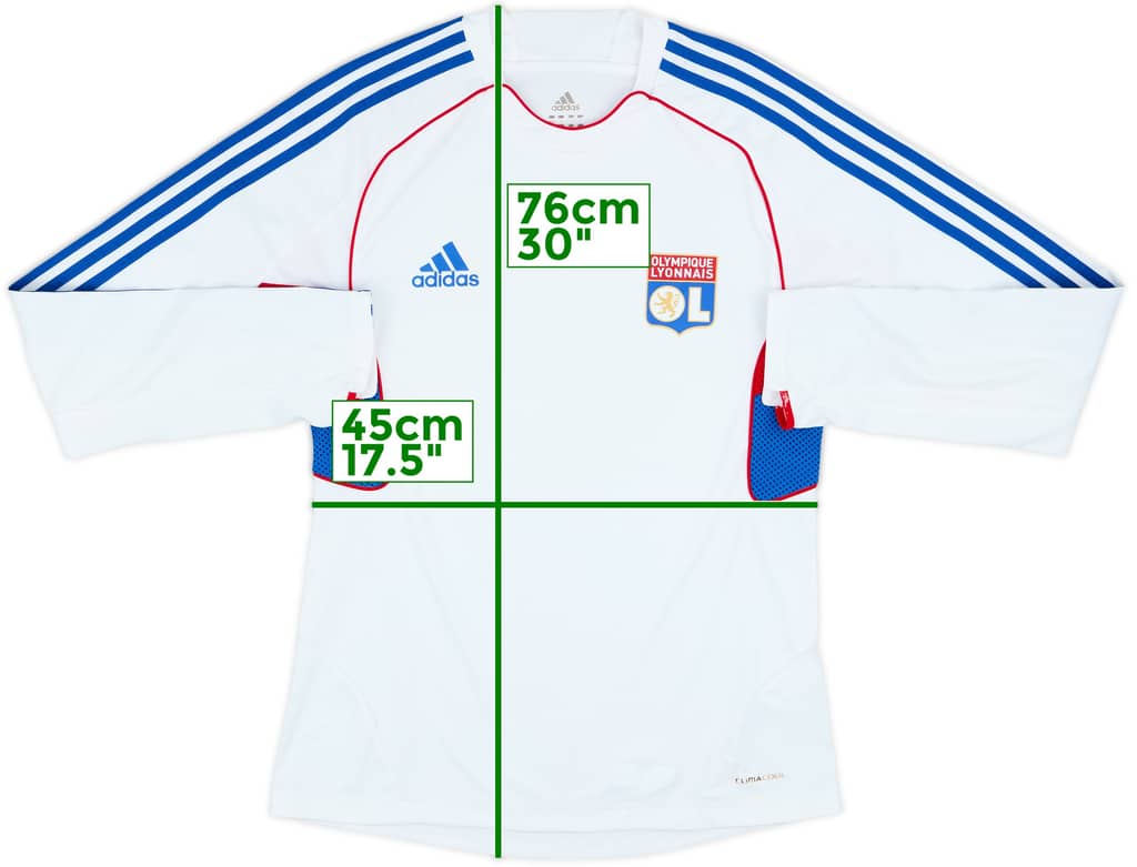 2010-11 Lyon adidas Training L/S Shirt - 5/10 - (S)