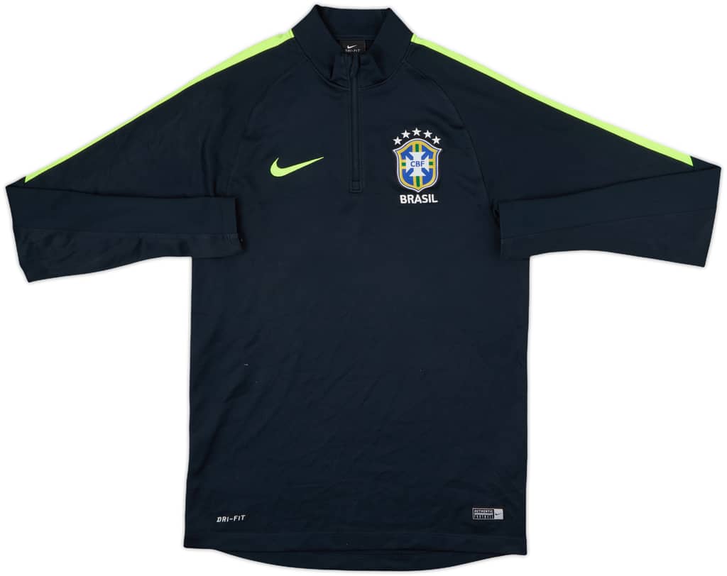 2016-17 Brazil Nike 1/4 Zip Drill Top - 6/10 - (S)