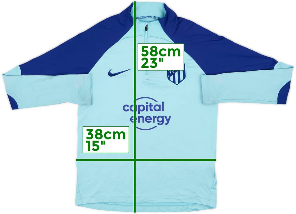 2022-23 Atletico Madrid Nike 1/4 Zip Drill Top - 5/10 - (M.Boys)