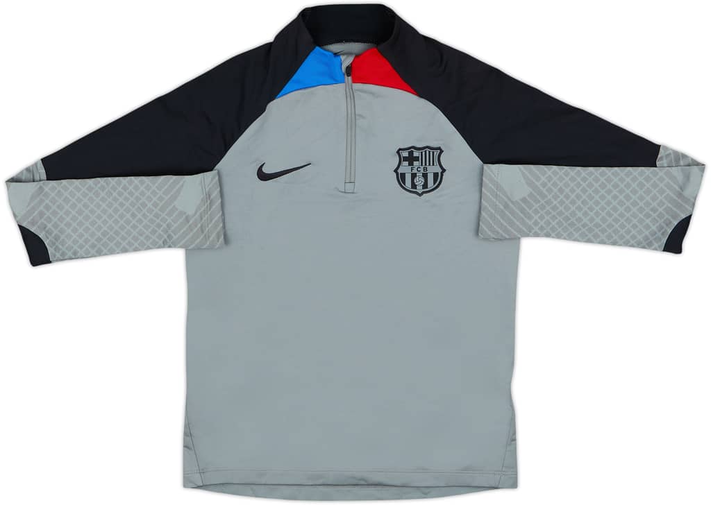 2022-23 Barcelona Nike 1/4 Zip Drill Top - 8/10 - (M.Boys)