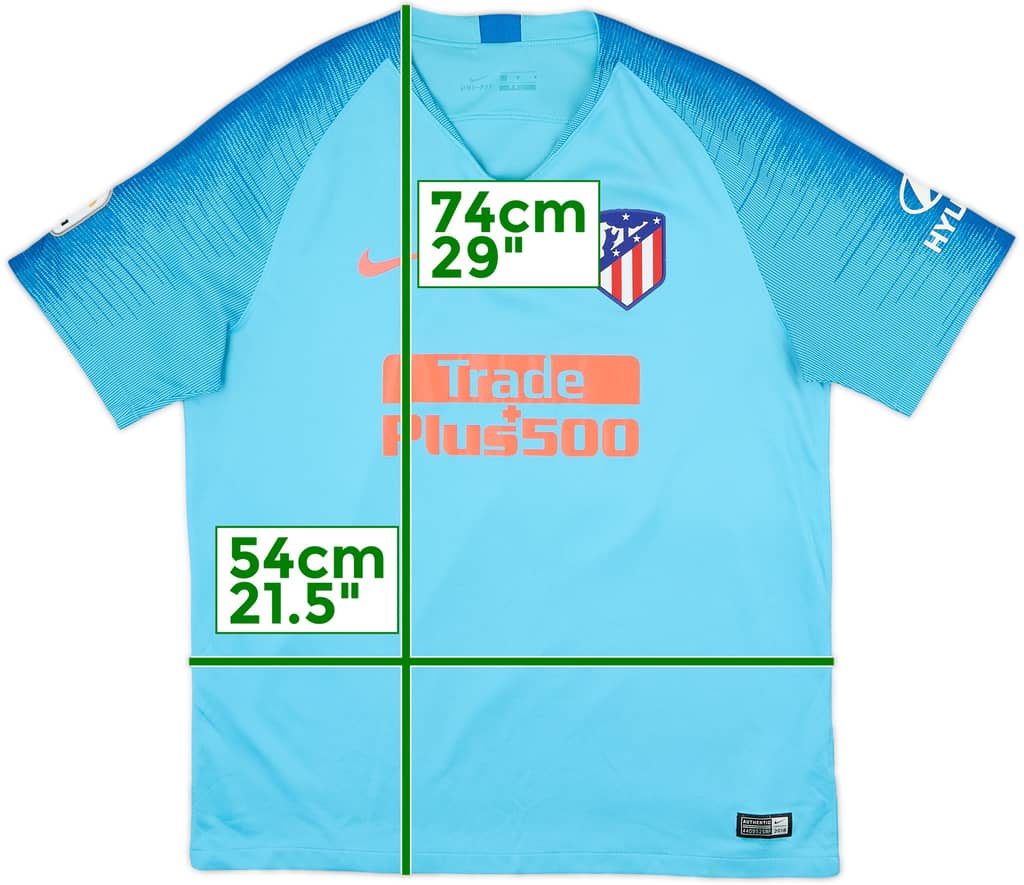 2018-19 Atletico Madrid Away Shirt - 8/10 - (L)
