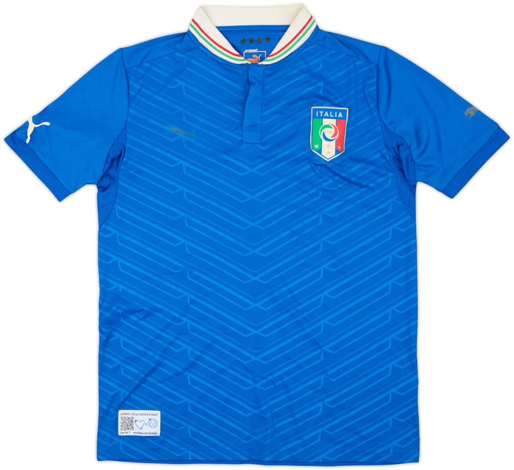2012-13 Italy Home Shirt - 4/10 - (XL.Boys)