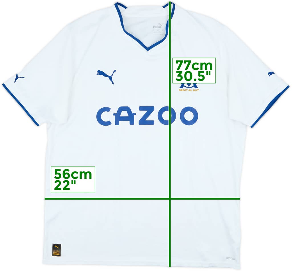 2022-23 Olympique Marseille Home Shirt - 8/10 - (XL)