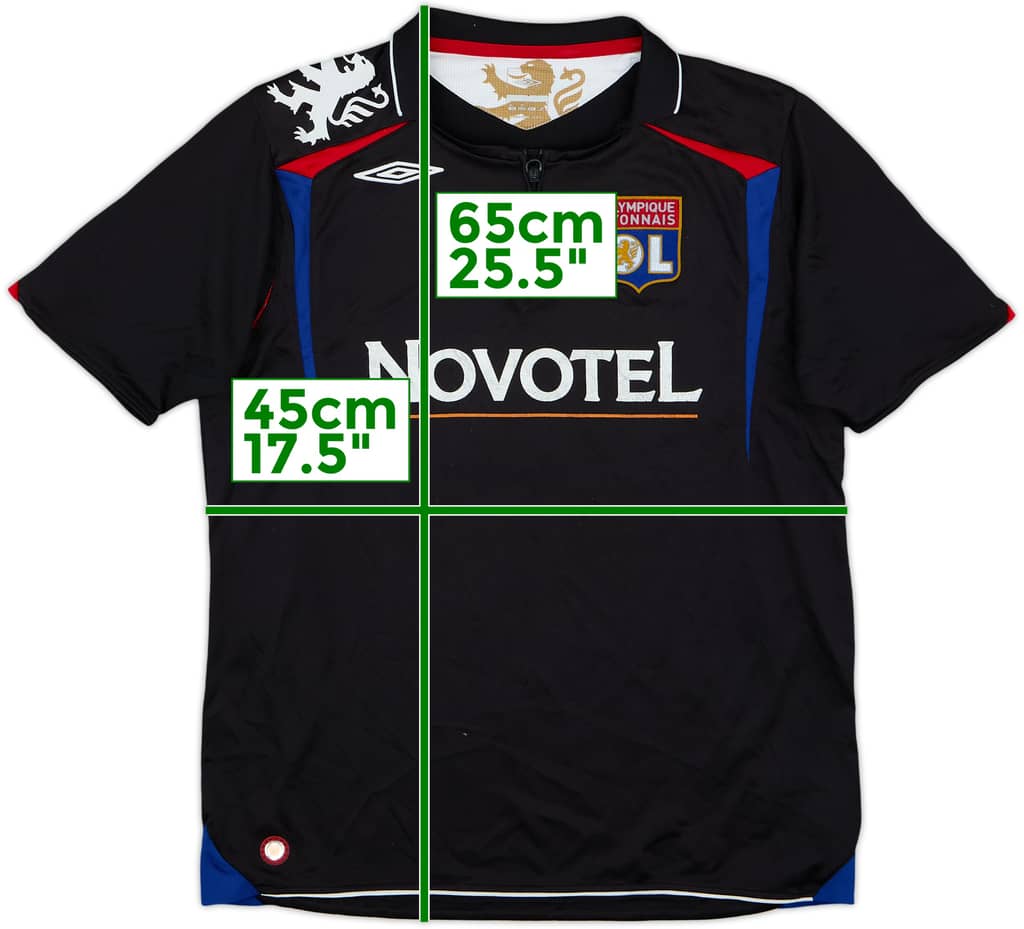 2007-08 Lyon European Shirt - 5/10 - (XL.Boys)