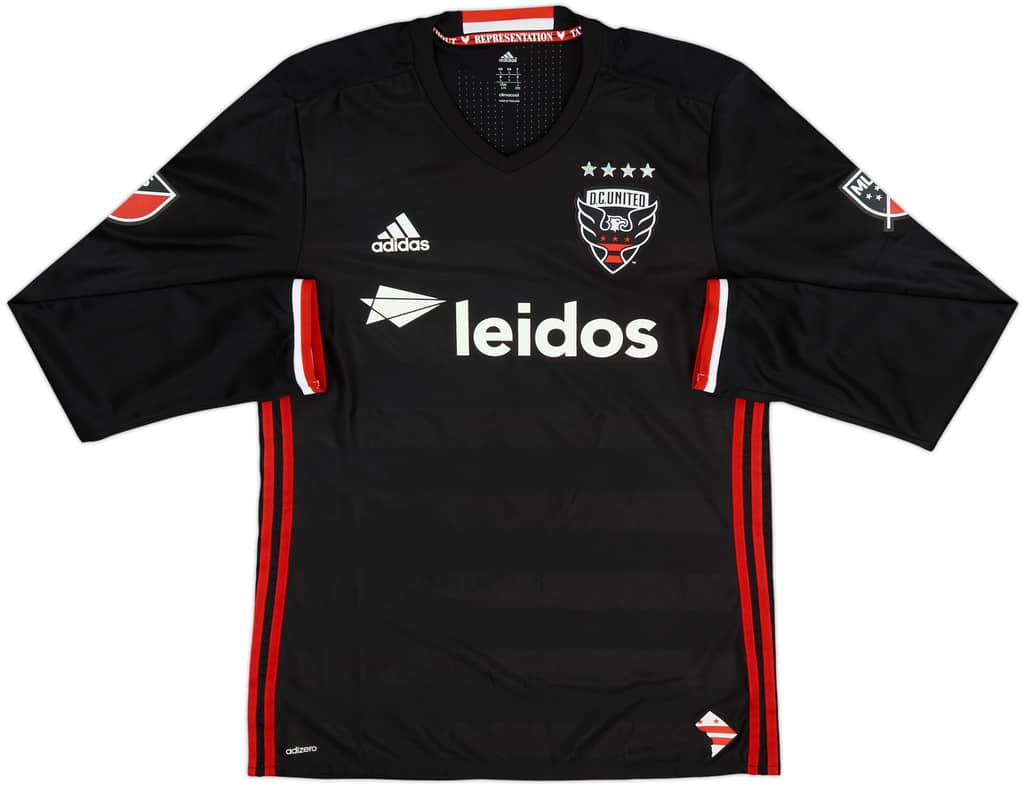 2016 DC United Authentic Home L/S Shirt - 9/10 - (L)
