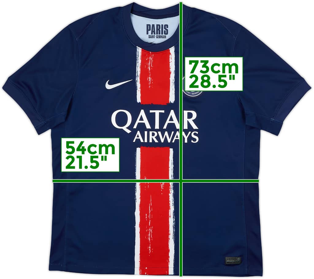 2024-25 Paris Saint-Germain Home Shirt - 8/10 - (L)