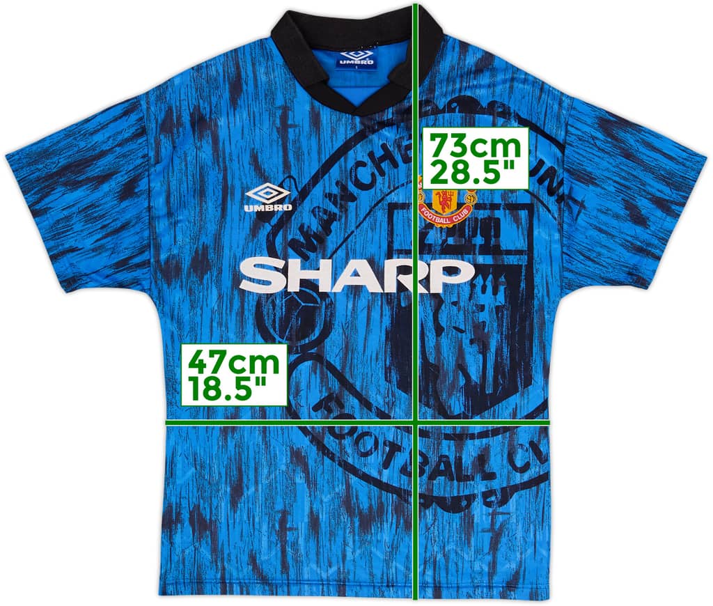1992-93 Manchester United Away Shirt - 9/10 - (S)