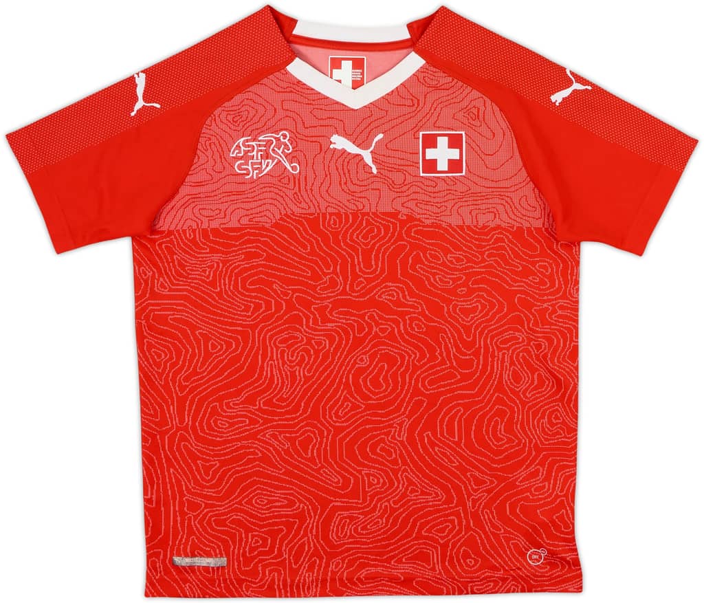 2018-20 Switzerland Home Shirt - 9/10 - (L.Boys)