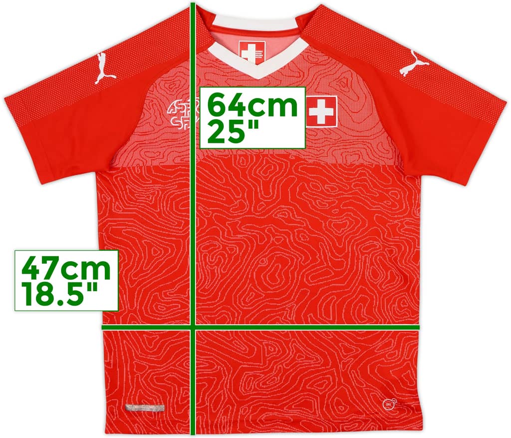 2018-20 Switzerland Home Shirt - 9/10 - (L.Boys)