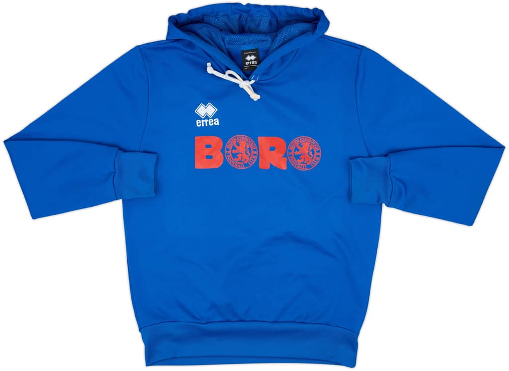 2022-23 Middlesbrough Errea Hooded Sweat Top - 9/10 - (S)