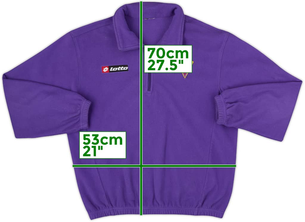 2005-06 Fiorentina Lotto 1/4 Zip Fleece Top - 6/10 - (L)