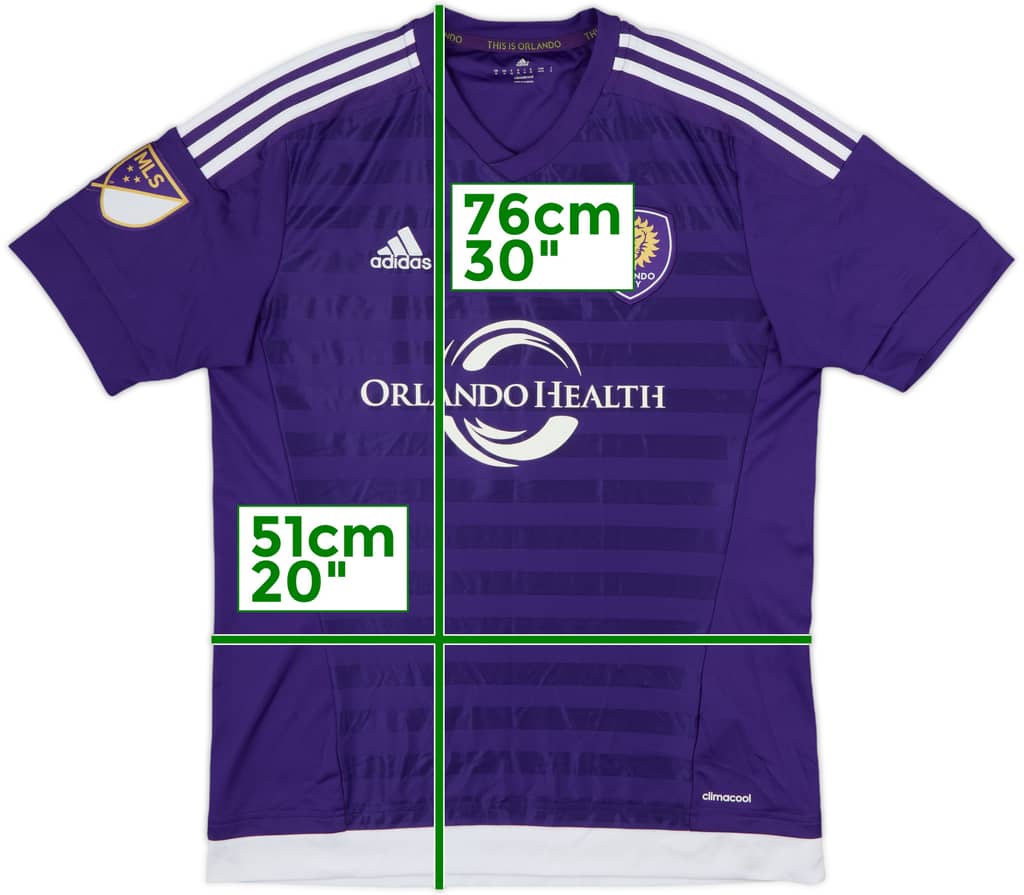 2016 Orlando City Home Shirt - 8/10 - (M)