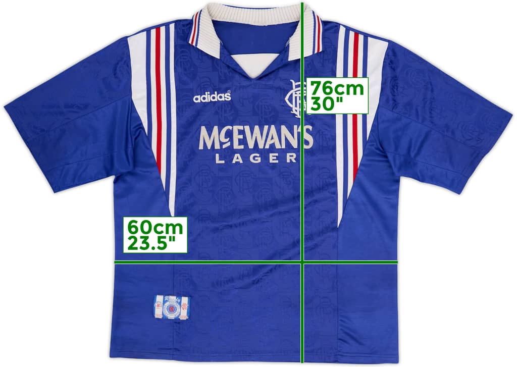 1996-97 Rangers Home Shirt - 7/10 - (XL)